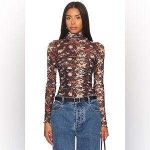 Intimately FP Under It All Printed Bodysuit NWT